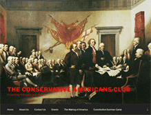 Tablet Screenshot of conservativeamericansclub.com